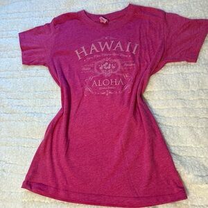 Hawaii Aloha Pink Short Sleeve Tee